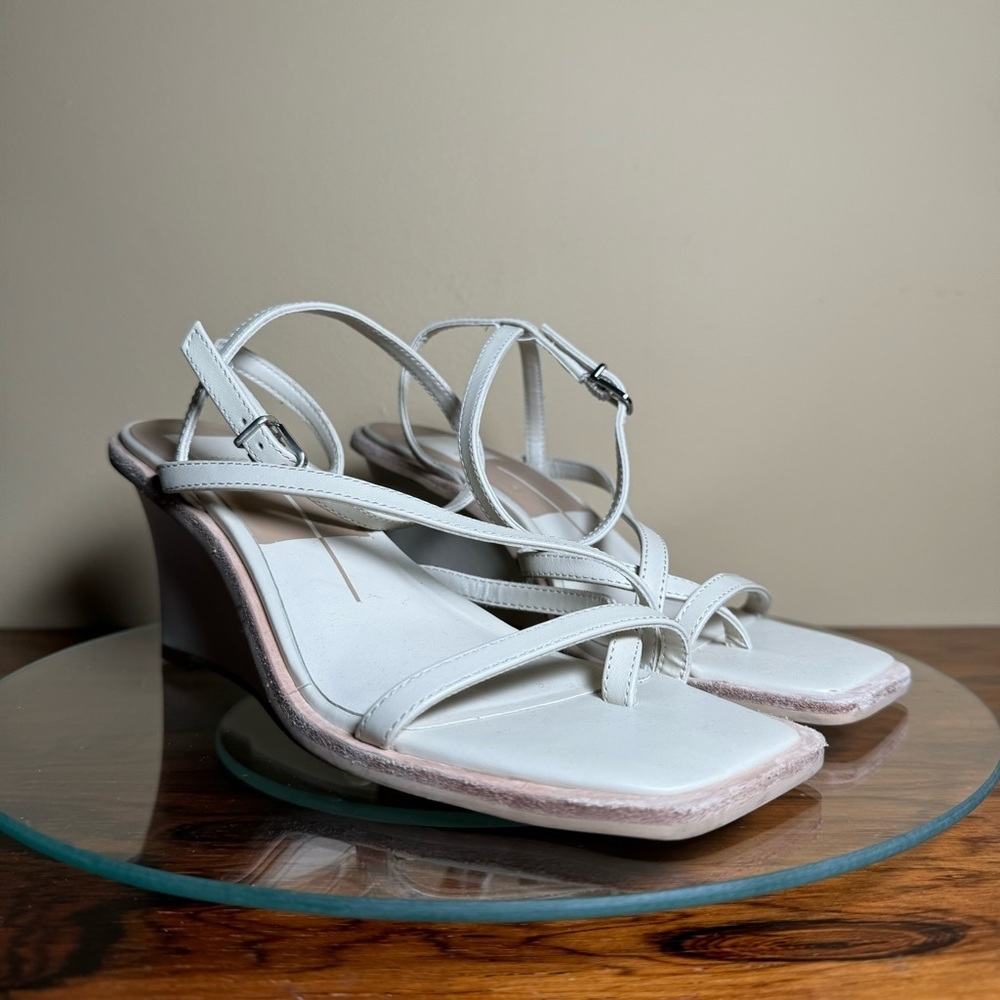 Dolce Vita Gemini Wedges - ivory leather - size 6 - Picture 11 of 16